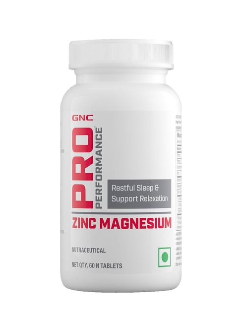 GNC Pro Performance Zinc Magnesium Amino Complex| USA Formulated Tablets - 60 Tablets
