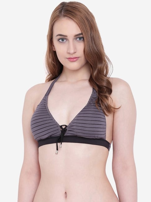 La Intimo Charcoal Stripes Seashow Bikini Bikini Bra-picture-33