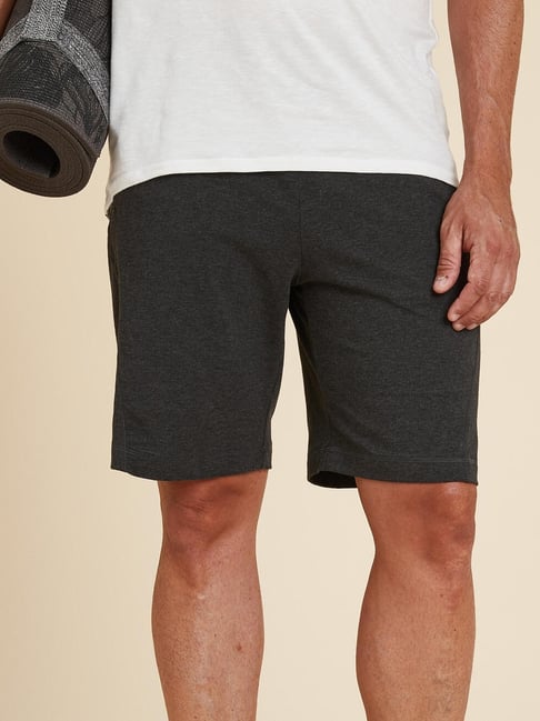 Kimjaly by Decathlon Grey Slim Fit Sports Shorts