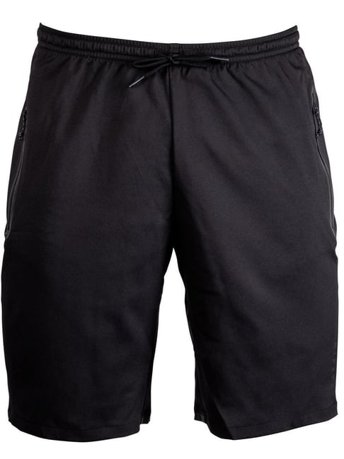 Kipsta by Decathlon Black Slim Fit Sports Shorts