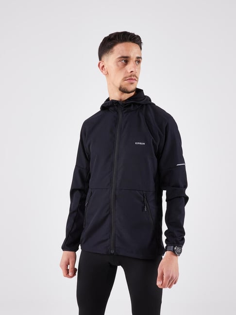Kalenji by Decathlon Black Slim Fit Sports Hoodie