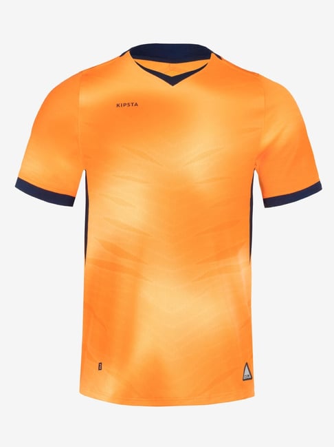 Kipsta by Decathlon Orange Slim Fit Sports T-Shirt-picture-47