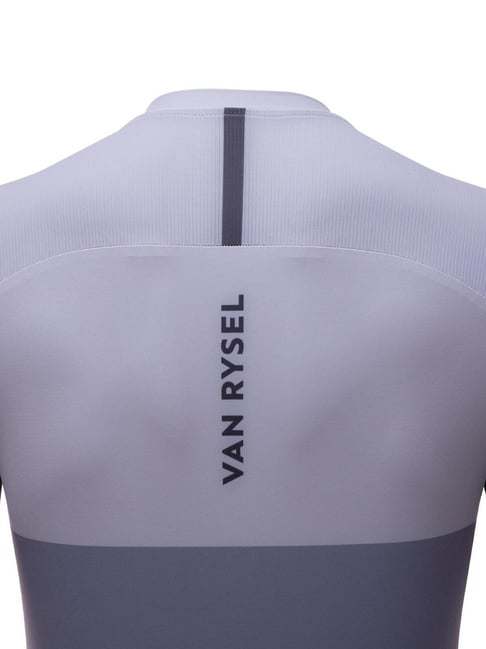 Van Rysel by Decathlon Squirrel Grey Skinny Fit Colour Block Jersey
