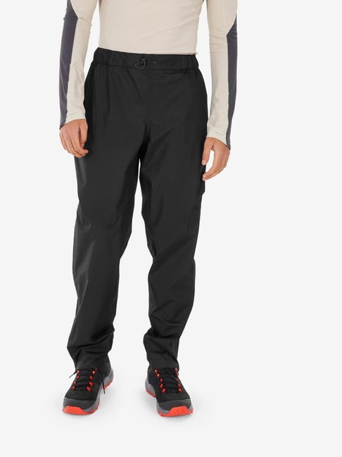 Quechua by Decathlon Black Regular Fit Sports Trackpants