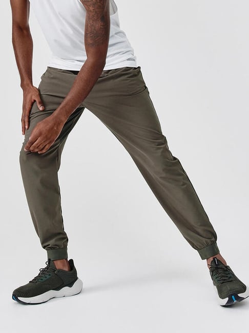 Kalenji by Decathlon Black Olive Slim Fit Sports Joggers