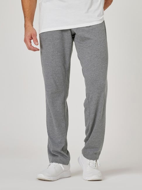 Buy Domyos By Decathlon Grey Slim Fit Sports Trackpants for Mens