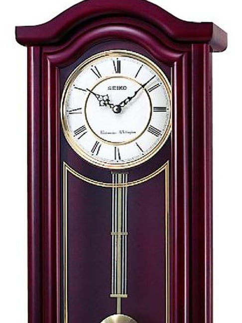 Pendulum 短編集 Seiko Brown Aldar Wood Vertical Pendulum Analog Roman Numbers Wall