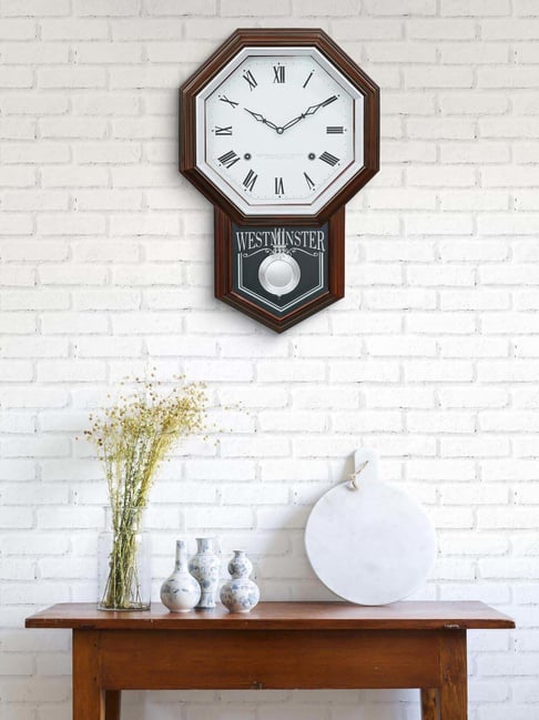 CHRONIKLE Rosewood Plastic Vertical Analog Pendulum Chime Musical