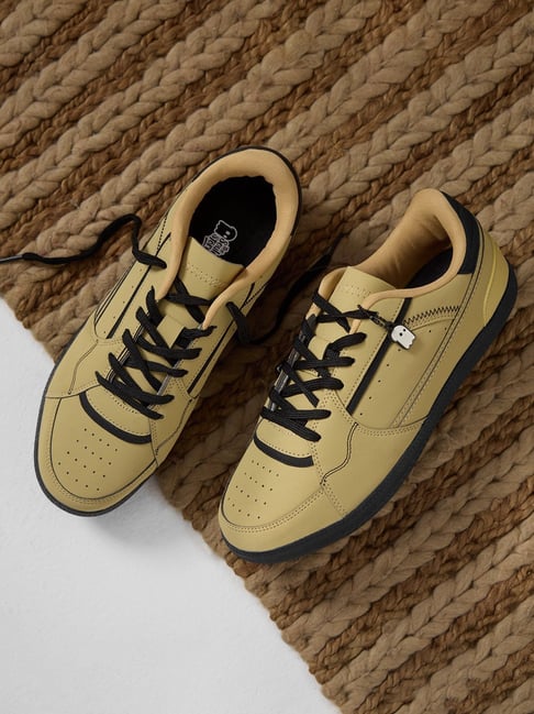 The Souled Store Men's Kanso Yellow Casual Sneakers-picture-34