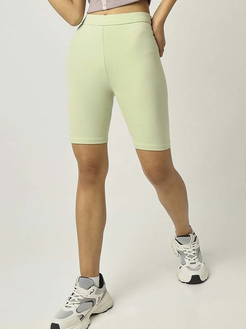 Bewakoof Green Slim Fit Shorts-picture-17