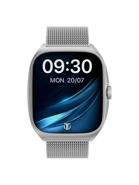 Titan Evolution Smartwatch with Curved AMOLED Display (Silver)