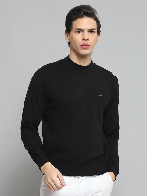Cloak & Decker by Monte Carlo Black Regular Fit Pullover-picture-12