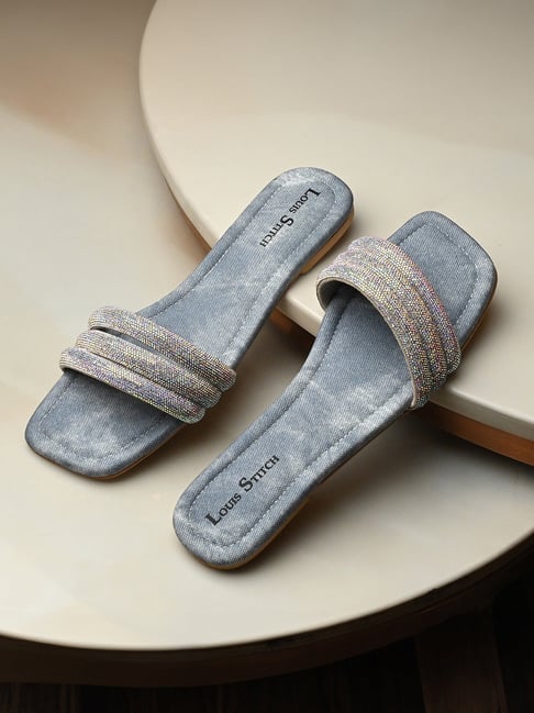 Louis Stitch Women's Blue Casual Sandals-picture-46