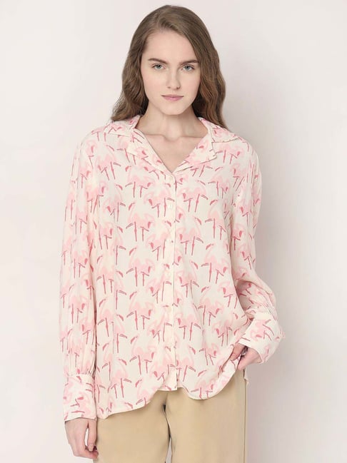 Vero Moda White Printed Shirt-picture-24