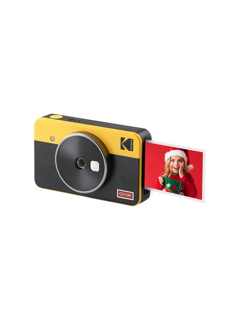 Kodak Yellow C210R Mini Shot Retro 4Pass 2-In-1 Instant Camera And Photo  Printer