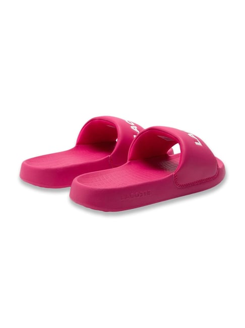Pink Lacoste Flip Flops Women's Lacoste Women's Serve Pink Slides