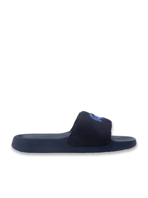 Buy Lacoste Men's Serve Blue Slides for Men at Best Price