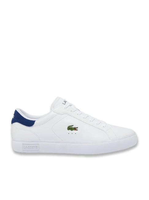 Lacoste Men's Powercourt Logo Tongue White Casual Sneakers-picture-39