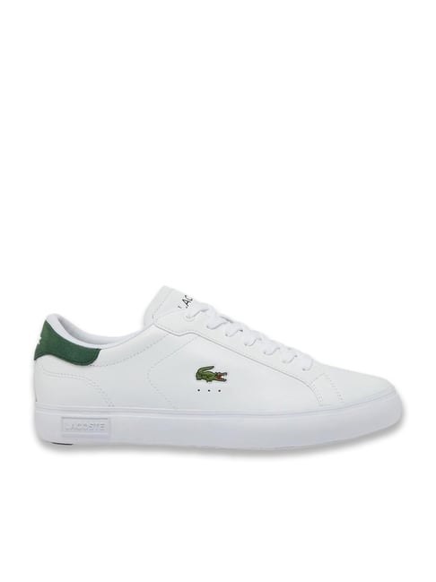 Lacoste Men's Powercourt Logo Tongue White Casual Sneakers-picture-38