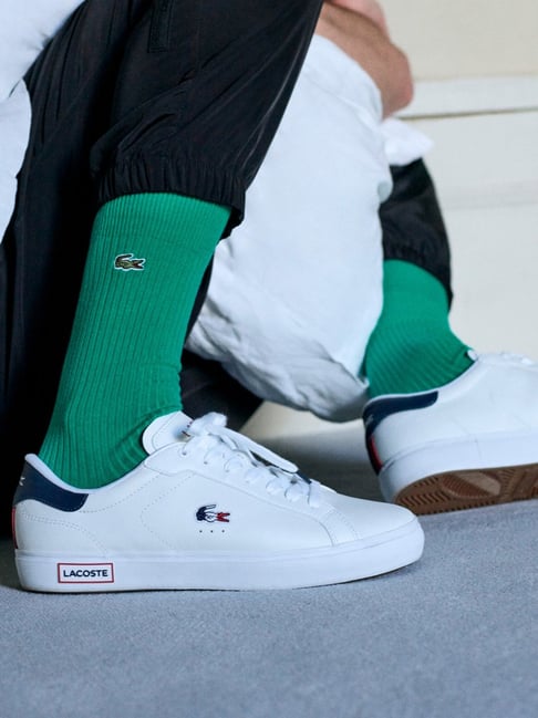 Lacoste Men's Powercourt Tricolor White Casual Sneakers-picture-25