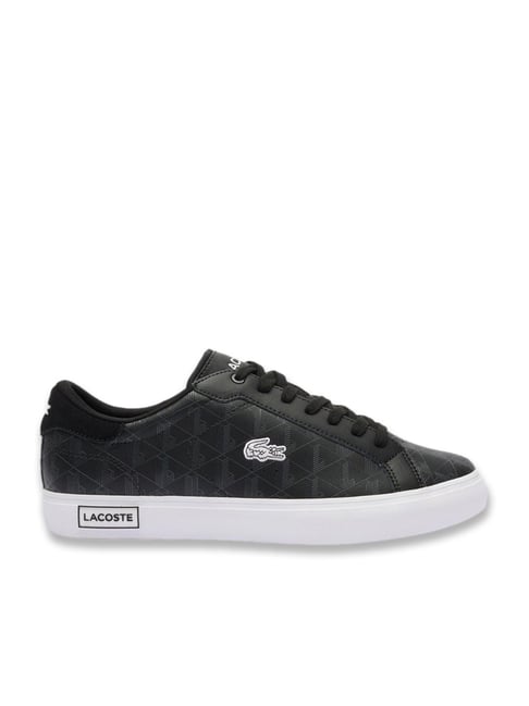 Buy Lacoste Men's Powercourt Black Casual Sneakers for Men at Best - Main Image
