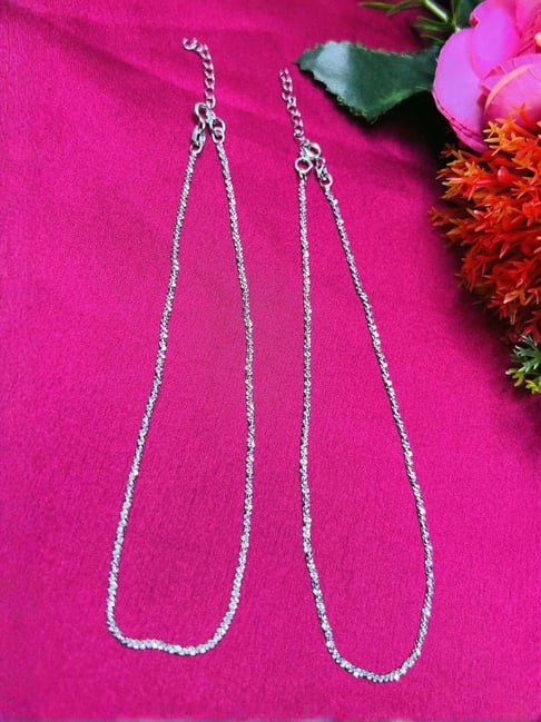 Arte Jewels 925 Sterling Silver Payal For Women-picture-28