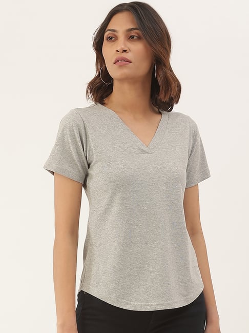 BRINNS Grey Cotton Solid T-Shirt-picture-41