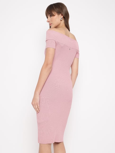 pink dress for petite women 100% Cotton Pink Floral Mini Dress - Short Sleeve Dresses