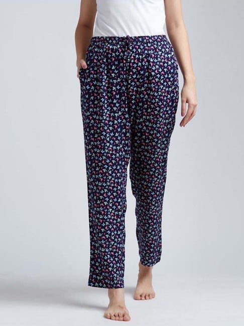Drape in VogueBlue Print Pyjamas