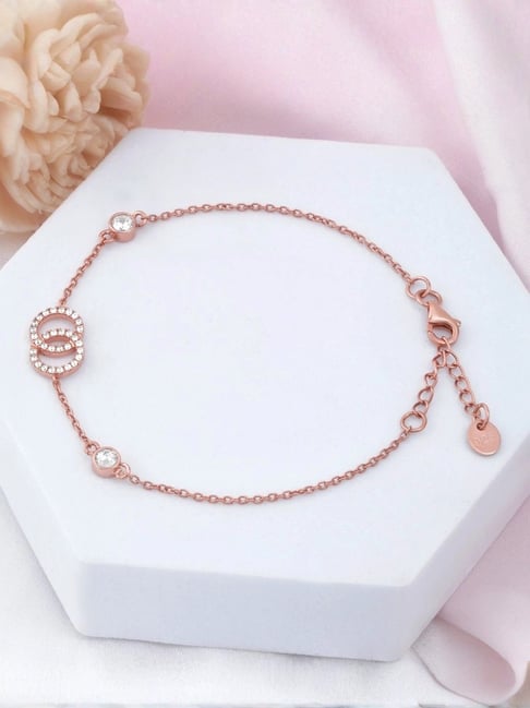Buy Unity Rose Gold Plated 925 Sterling Silver Bracelet Online - Main Image