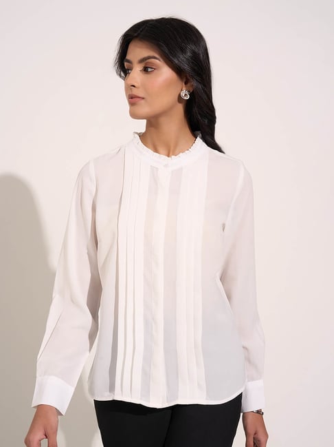 Annabelle By Pantaloons Off White Regular Fit Shirt-picture-46