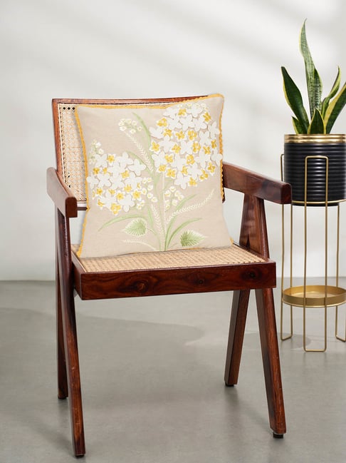 Living Scapes by Pantaloons Beige Cushion Cover