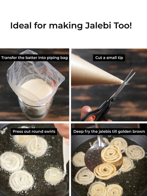 Buy HAZEL Transparent Plastic Disposable Piping Bags (100 Pcs) at