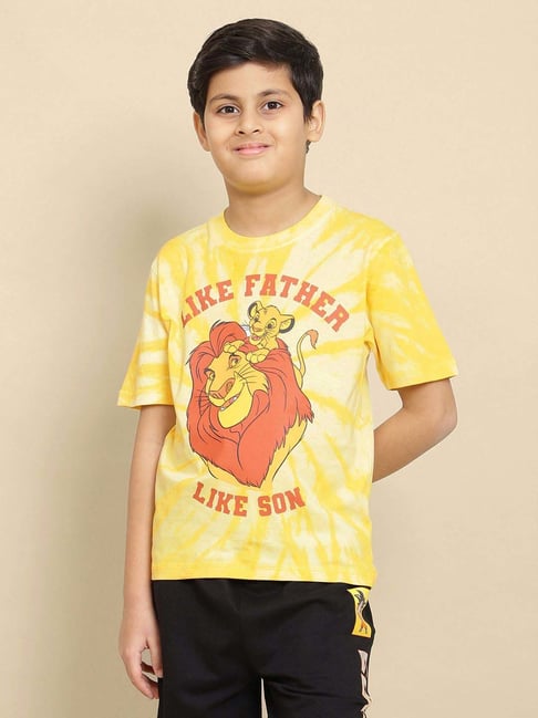 Kidsville Lion King Printed Regular Fit Tshirt For Boys