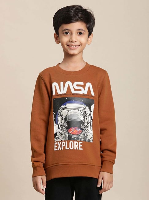 Kidsville Nasa Printed Sweatshirt For Boys