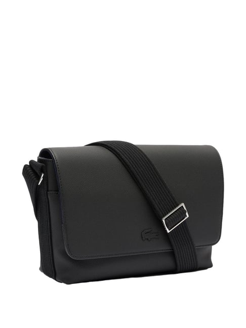 Men Lacoste Classic Crossbody Bag Lacoste Black Men's Classic