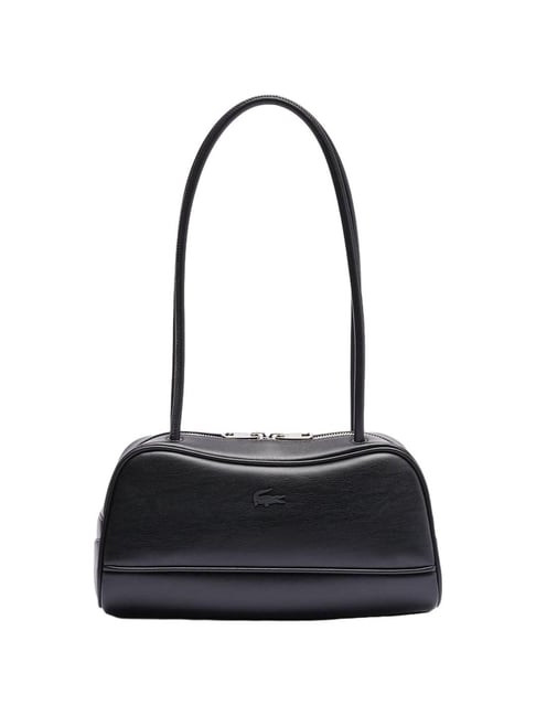 Buy Lacoste Black Lora Leather Shoulder Bag Online Tata CLiQ - Main Image