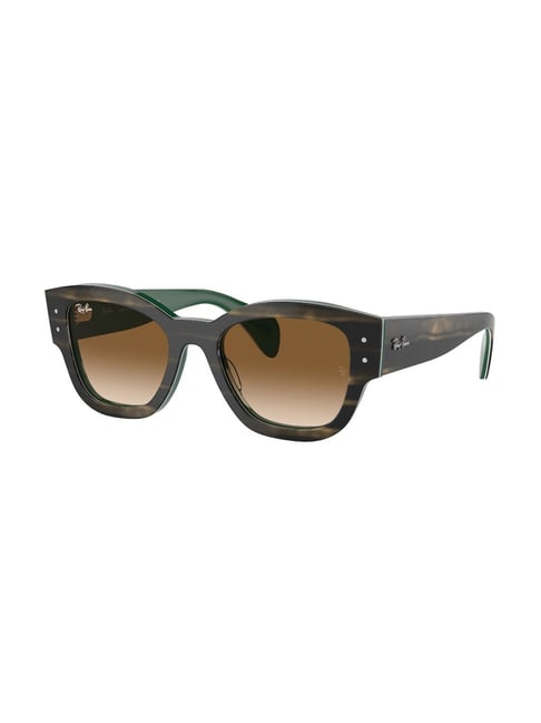Ray-Ban Brown Square UV Protection Unisex Sunglasses-picture-36