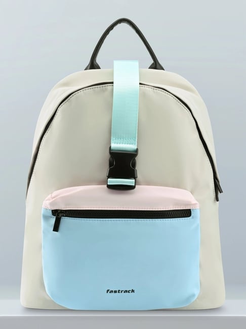 Fastrack Off White Nylon Large Laptop Backpack-picture-30