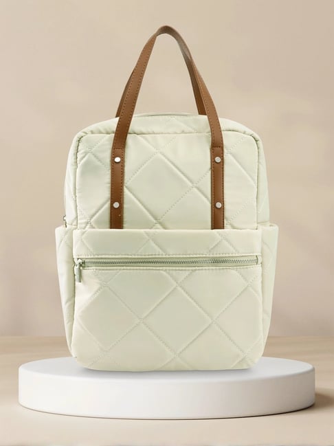 Fastrack White Nylon Large Laptop Backpack