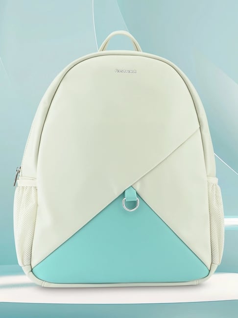 Fastrack White & Blue PU Large Laptop Backpack-picture-46