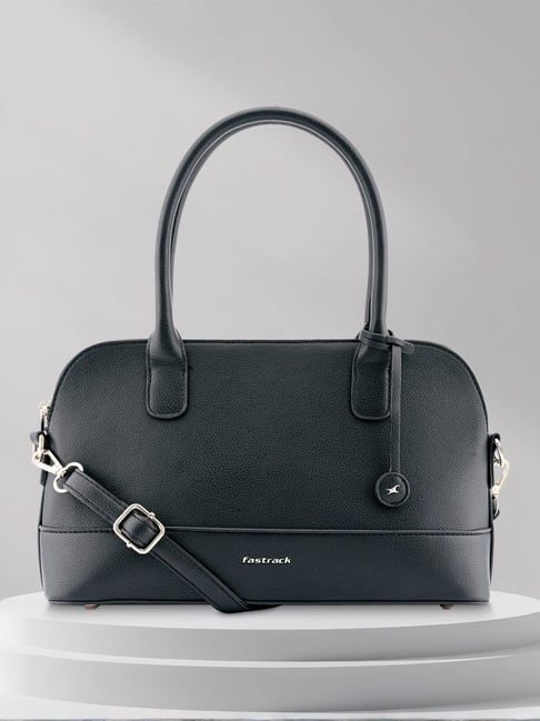 Fastrack Black Solid Medium Satchel Handbag-picture-16