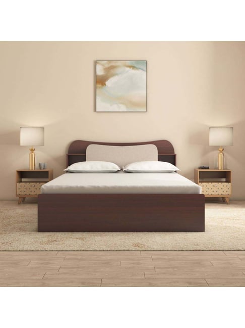 Nilkamal Daffodil Queen Bed with Box Storage (Walnut)