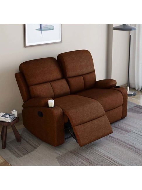 Nilkamal Matt Seater Recliner Sofa with Cup Holder (Cocoa)