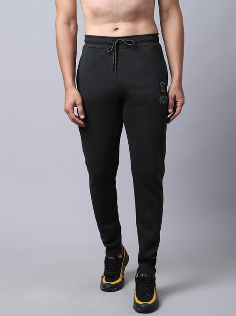 Cantabil Men's Printed Olive Regular Fit Casual Track Pant-picture-11