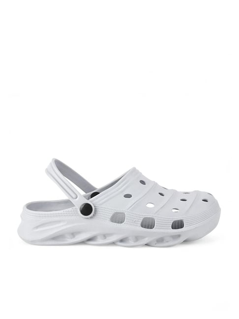 Paragon Men's Grey Back Strap Clogs