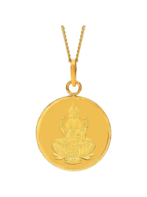 Buy Kalyan Jewellers Goddess Lakshmi Gold Coin Pendant Gms
