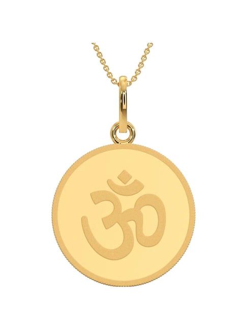 Kalyan Jewellers 24k (999) Purity Ohm Gold Coin Pendant 5 Gms