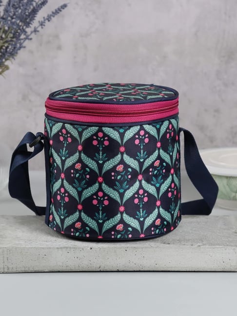 India Circus By Krshna Mehta Iron Blooming Dahlia Lunch Bag Round