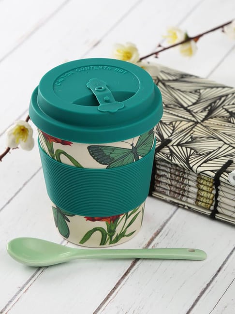 India Circus By Krshna Mehta Multi Bamboo Fibre Printed Mugs